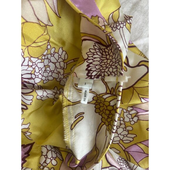 Sandro Paris Printed Silk Puff Sleeve Top,  Size 1 (equivalent of a small) - Picture 12 of 12